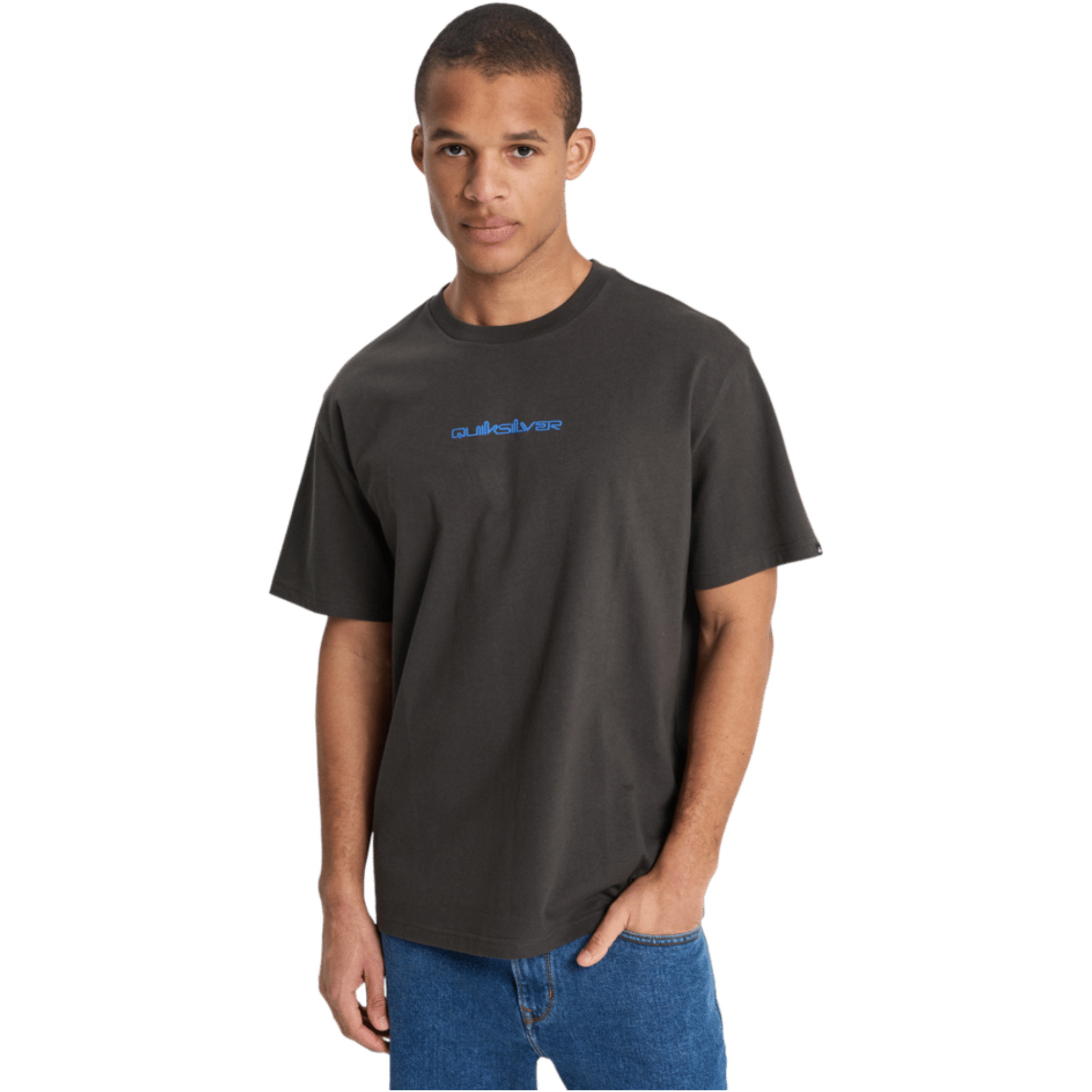 2026 Quiksilver Da Uomo Maglietta Fractured Wave EQYZT08299 - Tarmac